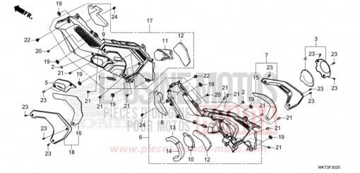 VERKLEIDUNG, STUFE ADV750M de 2021